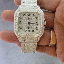 Cartier Ballon Bleu Bust Down | Moissanita VVS-D | Automático | Acero 904L – $1,200 negociable