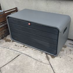 Outdoor furniture Grey with footstool with cushions 