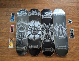 Vintage Very Rare Darkstar Y2K Early 2000's skateboard Set Chet Thomas ETC NOS