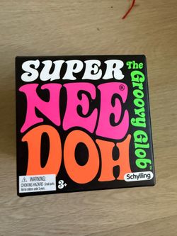 Super NeeDoh The Groovy Glob Green Jumbo Squishy Stress Ball - New in Box