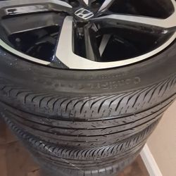 19in Honda Oem Sport Black Weels and Tires 