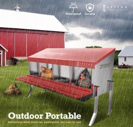 Chicken Nesting Box-Caja De Anidación De Gallinas 