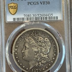 1878-CC Morgan Dollar PCGS VF30 Carson City Silver $1 Coin