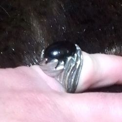 White Gold Men's Ring 