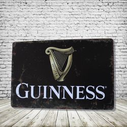 Guinness Vintage Style Antique Collectible Tin Metal Sign Wall Decor