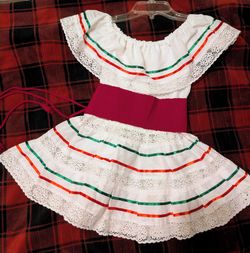 Girls Mexican folk Dress