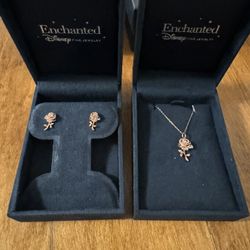 Enchanted Disney ‘Belle’ Necklace & Earrings 