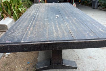 Solid wood table