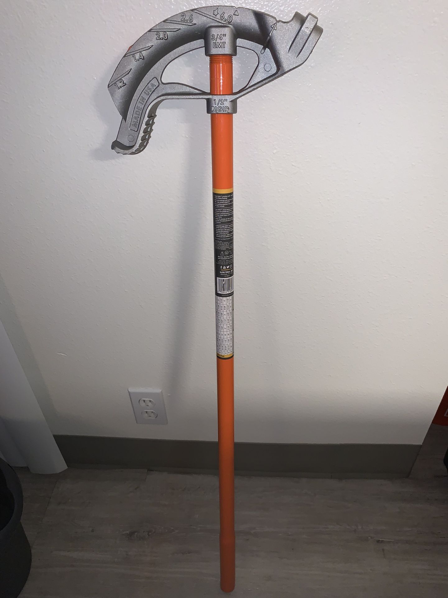 Klein 3/4 Conduit Bender