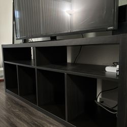 Black Ikea Kallax TV Stand
