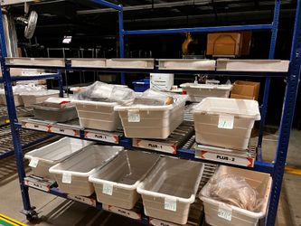 Uline Gravity Feed Conveyors with Span track