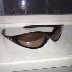 Vintage Oakley Minute 1.0 Sunglasses Rootbeer Gold Iridium