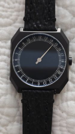 SWISS MADE 24 HOUR SLOW MENS WATCH