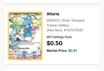 altaria pokemon card silver tempest Amazon.com: Pokemon – Altaria TG11/TG30 – Silver Tempest – Trainer Gallery  Full Art – Foil Card : Toys & Games main image 0
