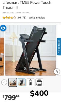Lifesmart TM55 PowerTouch Folding Treadmill. SAME DAY DELIVER.