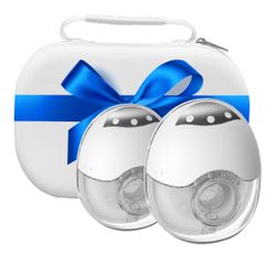 New! Breast Pump Hands Free Wearable Portable Electric Breast Pump with 4 Modes & 12 Levels, Rechargeable & Smart Display Double Breastfeeding Pump, 2