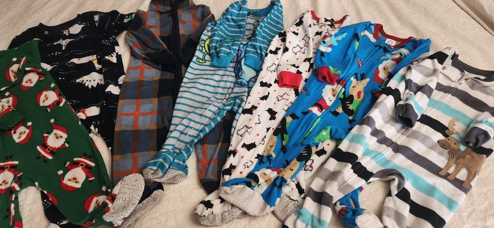 7 Warm Onsies (Size: 12 Month)