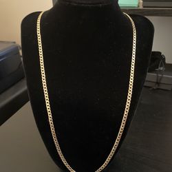 Flat curb necklace (4mm)