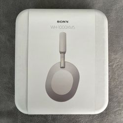 Sony - WH1000XM5 Wireless Noise-Canceling Over-the-Ear Headphones - White