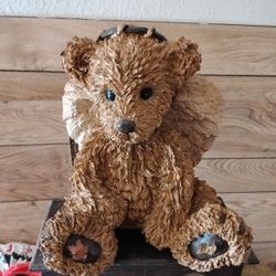 Ceramic Bear With Angel Wings