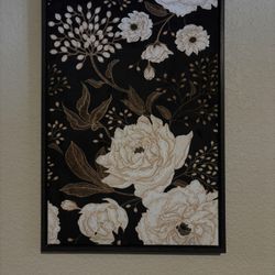 Velvet Floral Wall Art