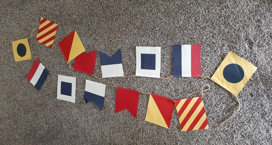 Boy Baby Shower- Nautical Signal Flags that spell out "It's A Boy"
