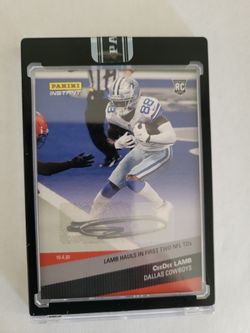 2020 Panini Instant RC Rookie Ceedee Lamb Auto #1/10 Dallas Cowboys