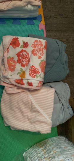 Four Cotton Baby Towels (NEW)