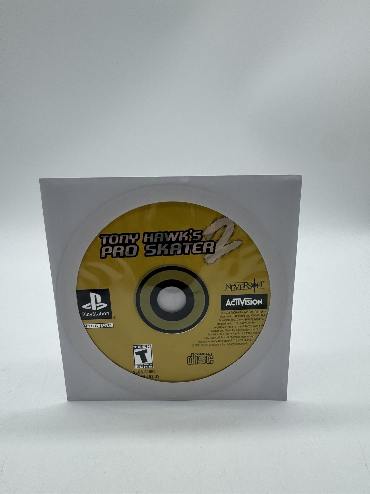 Tony Hawk's Pro Skater 2 (Sony PlayStation 1, 2000) Disc Only Tested