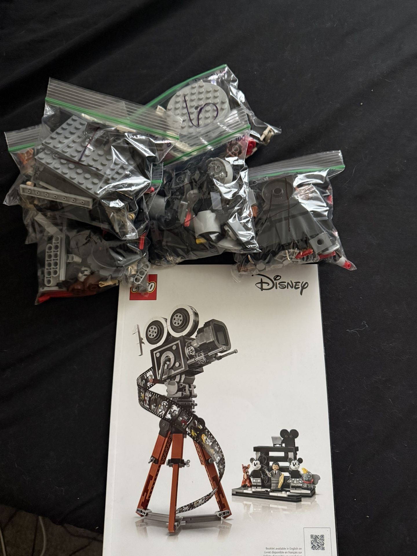 Disney 100 Camera Complete Lego Set