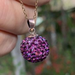 Purple Ball Pendant 