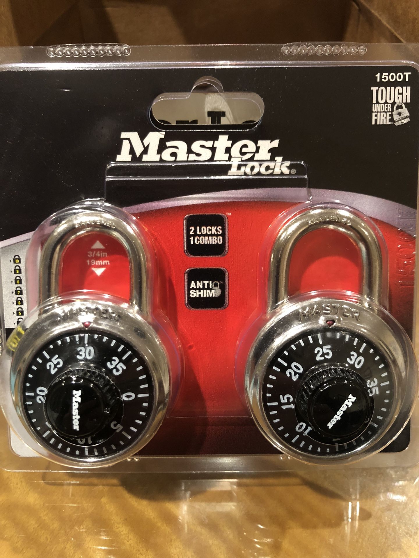 MASTER LOCK - 2 Combination Padlock Pack