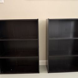 Pair Of 3-Tier Bookshelves