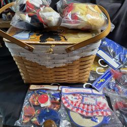 Longaberger basket with table