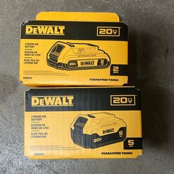 Dewalt 20v 5AH And 2AH Batteries 
