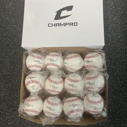 New Champro Official League Leather Baseballs 