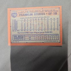 Nineteen ninety one topps baseball card