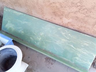 Green marble slab
