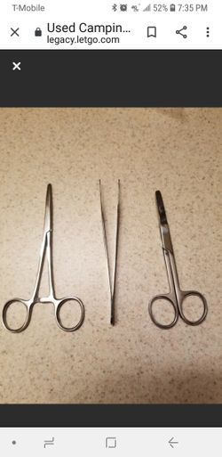 Camping/Hunting Forceps, Tweezer & Scissors - Non Sterile