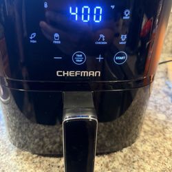 Chefman Air Fryer – 6 QT Compact Airfryer for Quick & Easy Meals in Minutes, Features Hi-Fry Technology for Extra Crisp, Touchscreen Controls with 4 P