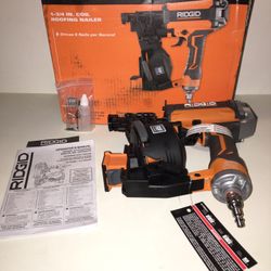NEW Ridgid R175RNF3 Pneumatic coil roofing nailer