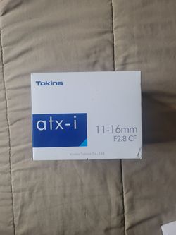 Tokina Atx-i Camera Len For Nikon 11-16mm F2.8 CF