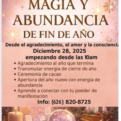🌞✨ Ceremonia de la Abundancia y Cierre del  Año 2025 ✨🌞