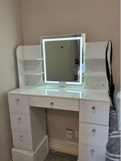 White vanity