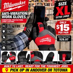 Milwaukee Anti-Vibration Work Gloves ā XL ā Brand New