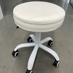White Rolling Stool – Esthetician/Salon