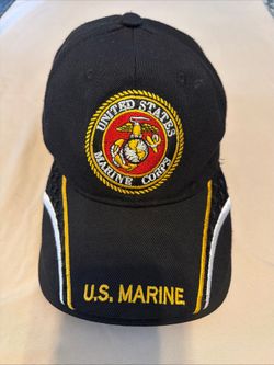 U.S. MARINES hat Military Logo Corps Baseball cap Black