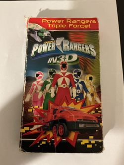 Power Rangers Triple Force in 3-D VHS Tape