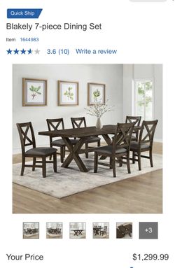 Costco braeden dining set discount