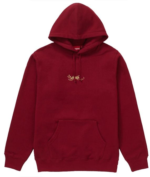 Vintage Supreme Tag Logo Pullover Hoodie Sweatshirt SS19 Brand New DS
